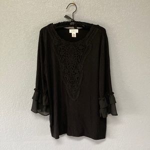 3/$15 Liz Claiborne Boho Blouse L